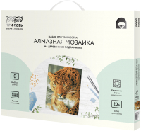 

Набор алмазной вышивки Три совы, Леопард / АМП4050_47616