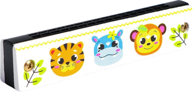 Музыкальная игрушка Лесная мастерская Зверята. Губная гармошка / 5490016 (белый) - 