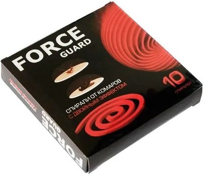 Набор спиралей от насекомых Force Guard Двойной эффект (красный) - 