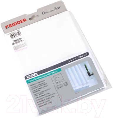 Изображение товара Шторка-занавеска для ванны Ridder Tecno Ice 31311 / 102057 (белый)