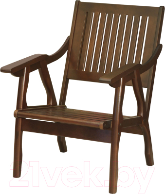 Кресло садовое Мебелик Массив решетка (орех)