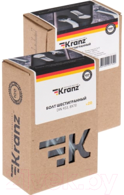 Болт Kranz Шестигранный Din 933 8x70 / KR-01-3512-034 (20шт)