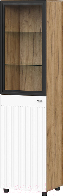 Шкаф-пенал с витриной SV-мебель Милан