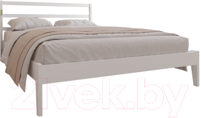 Полуторная кровать BAMA Пиканто 3 (140x200, белый)