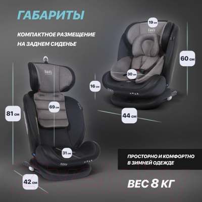 Автокресло Nuovita Maczione / N0123i-1L (кофейный)