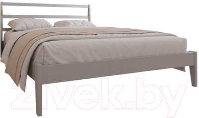 Полуторная кровать BAMA Пиканто 3 (140x200, серый)