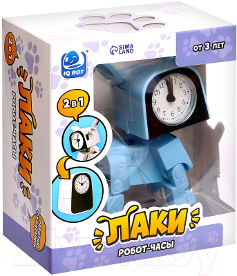 Робот-трансформер IQ Bot Щенок Часы D622-H074A / 7516564 (голубой)