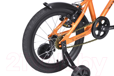 Детский велосипед STARK Foxy 16 2022 (оранжевый/черный)