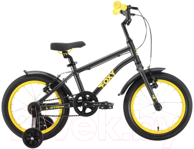 Изображение товара Детский велосипед STARK Foxy 16 2022 (желтый/черный)