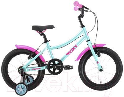 Изображение товара Детский велосипед STARK Foxy 16 2022 (бирюзовый/розовый)