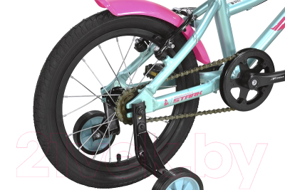 Изображение товара Детский велосипед STARK Foxy 16 2022 (бирюзовый/розовый)