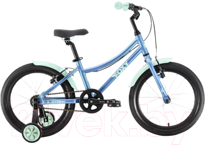 Детский велосипед STARK Foxy 18 2022 (синий/мятный)