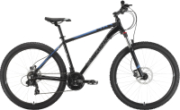 Велосипед STARK 22 Hunter 27.2 HD (16, черный/голубой) - 