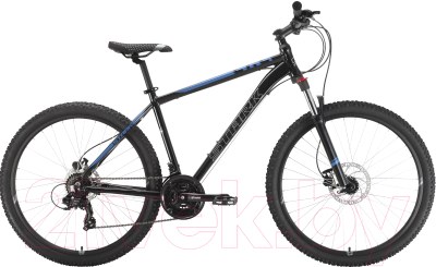 Велосипед STARK 22 Hunter 27.2 HD (16, черный/голубой)
