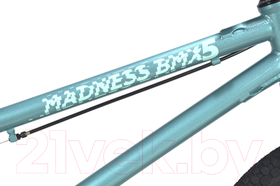 Велосипед STARK Madness BMX 5 2022 (бирюзовый/зеленый)