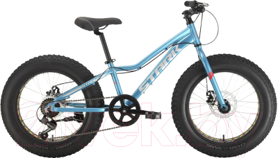 Детский велосипед STARK Rocket Fat 20.1 D 2022 (11, голубой/белый)