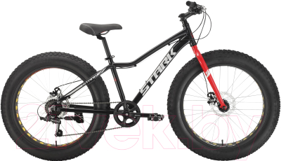 Изображение товара Велосипед STARK Rocket Fat 24.1 D 2022 (14.5, черный/красный)