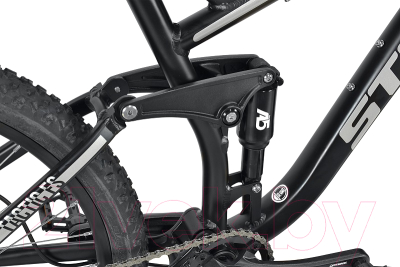Велосипед STARK Tactic 27.5 FS HD 2022 (18, черный/серебристый)