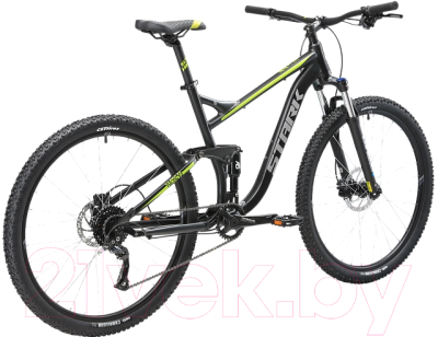 Велосипед STARK Tactic 29.5 FS HD 2022 (20, черный/зеленый)