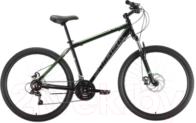 Велосипед STARK Tank 27.1 D 2022 (16, черный/зеленый)