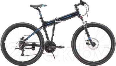 Велосипед STARK Cobra 26.2 HD 2023 (18, черный/синий/черный)