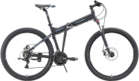 Велосипед STARK Cobra 27.2 D 2023 (18, черный/серый/черный) - 