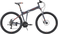 Велосипед STARK Cobra 27.2 HD 2023 (18, серый/черный/оранжевый) - 