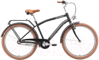 Велосипед STARK Comfort Man 2023 (16, черный/серый)