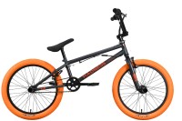 Велосипед STARK Madness BMX 2 2023 (серый/оранжевый/оранжевый) - 