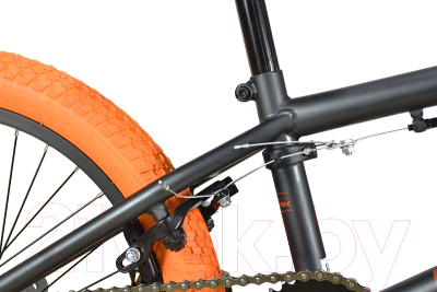 Велосипед STARK Madness BMX 2 2023 (серый/оранжевый/оранжевый)