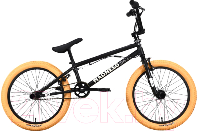 Велосипед STARK Madness BMX 2 2023 (черный/кремовый/кремовый)