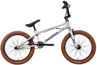 Велосипед STARK Madness BMX 3 2023 (серебристый/фиолетовый/коричневый) - 