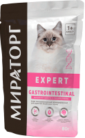 Влажный корм для кошек Winner Мираторг Gastrointestinal для взр. всех пород / 1010024062 (80г) - 