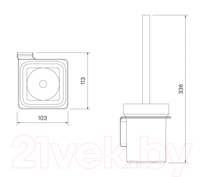 Ершик для унитаза IDDIS Slide SLIGMG0i47