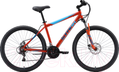 Велосипед STARK Outpost 27.1 D 2023 (20, оранжевый/голубой/синий)