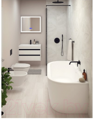 Купить Ванна акриловая Cezares Slim Wall-180-80-44-W37 в Минске