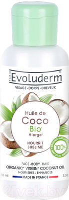 Масло для тела Evoluderm Organic Virgin Coconut Oil Face Body Hair (100мл)