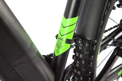 Электровелосипед Eltreco Ultra Trend Up 27.5 500 W (черный/зеленый)