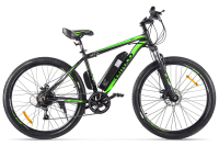 Электровелосипед Eltreco XT 600 D 27.5 350 W (черный/зеленый) - 