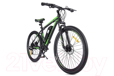 Электровелосипед Eltreco XT 600 D 27.5 350W (черный/зеленый)