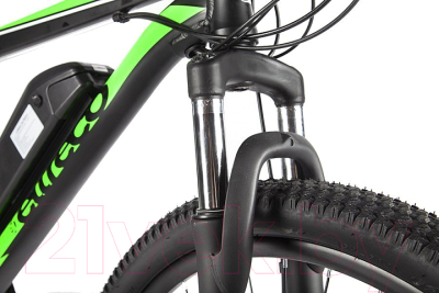 Электровелосипед Eltreco XT 600 D 27.5 350W (черный/зеленый)