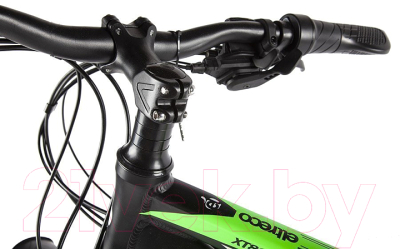 Электровелосипед Eltreco XT 800 New 27.5 350 W (черный/зеленый)