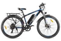 Электровелосипед Eltreco XT 850 New 27.5 500 W (черный/синий) - 