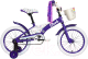 Детский велосипед STARK Tanuki 16 Girl 2023 (фиолетовый/белый) - 