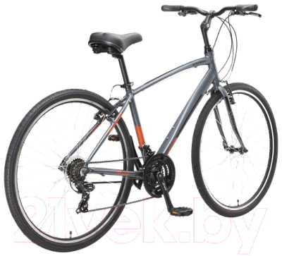 Велосипед STARK Terros 28.2 V 2023 (16, серый/черный/оранжевый)