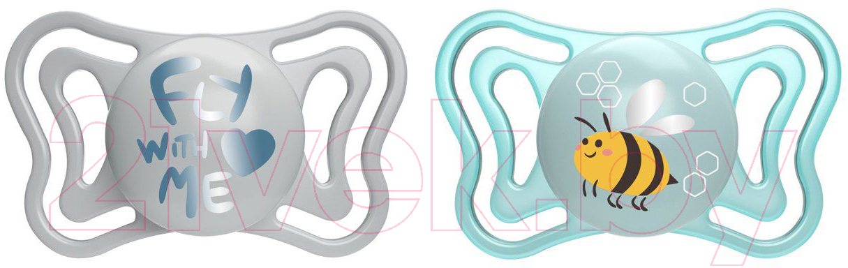 Набор пустышек Chicco PhysioForma Light Пчелка. Fly With Me / 00071037210000.3