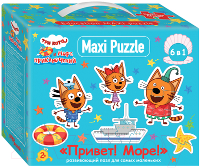 Развивающая игра Step Puzzle Три кота 6 в 1 / 68002