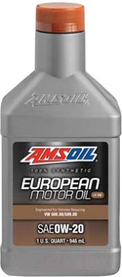 Моторное масло Amsoil Synthetic European Motor Oil LS-VW 0W20 / EZTQT (0.946л)