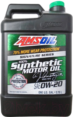 Моторное масло Amsoil Signature Series Synthetic Motor Oil 0W20 / ASM1G (3.784л)