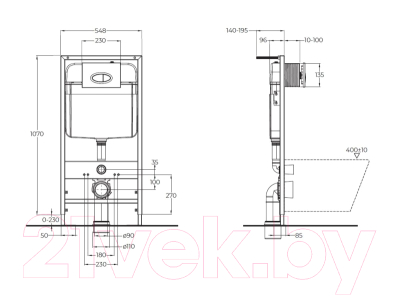 Инсталляция для унитаза BelBagno BB026